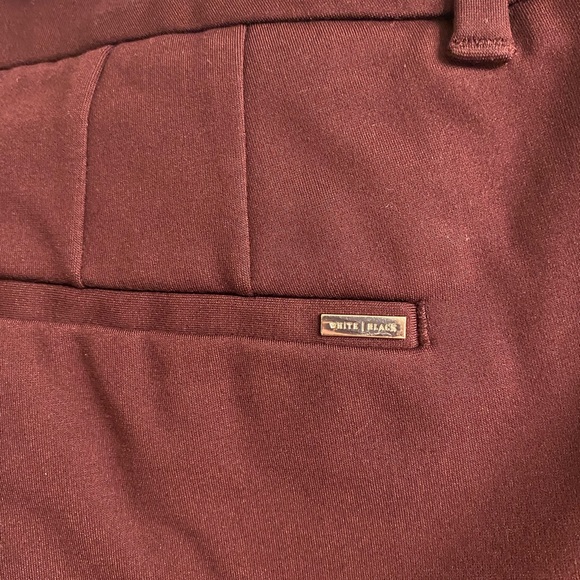 White House Black Market Slim Burgundy Pants size 8 - Picture 5 of 9